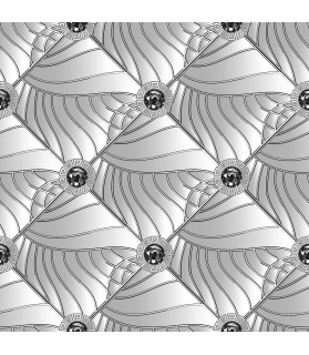 Tapéta vinyl Leather Versace 3D fehér Tapéta vinyl Leather Versace 3D fehér