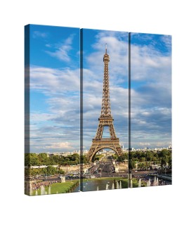 Vászonkép szett 3 darabos Eiffel Torony 2