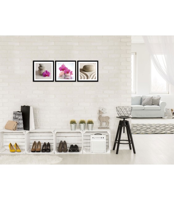 Vászonkép szett 3 darabos Spa orchideák 1