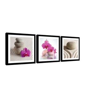 Vászonkép szett 3 darabos Spa orchideák 1