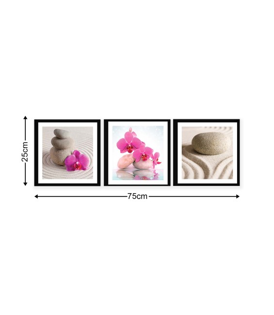 Vászonkép szett 3 darabos Spa orchideák 1