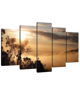 Vászonkép szett 5 darabos Napnyugta 1