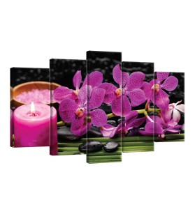 Vászonkép szett 5 darabos Orchidea 4