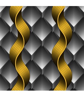 Tapéta vinyl Waves 3D szürke Tapéta vinyl Waves 3D szürke